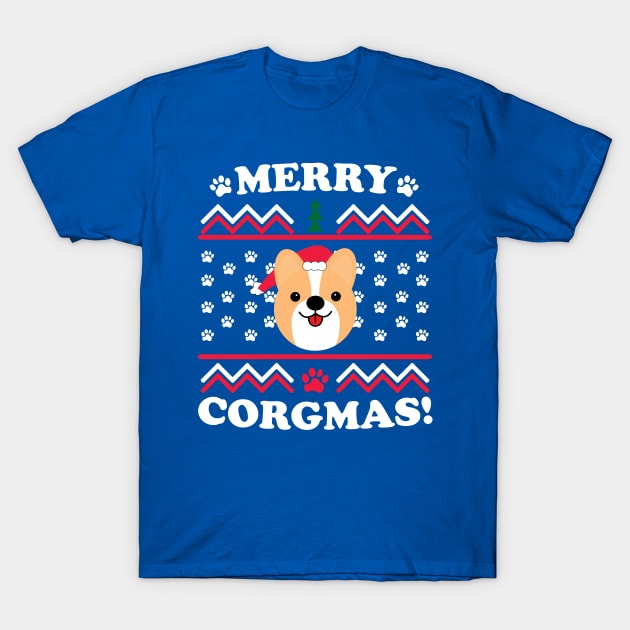 Merry Corgmas T-Shirt by Corgiver